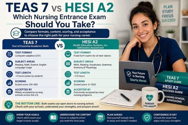 TEAS vs HESI: Which Nursing Entrance Exam Should You Take?
