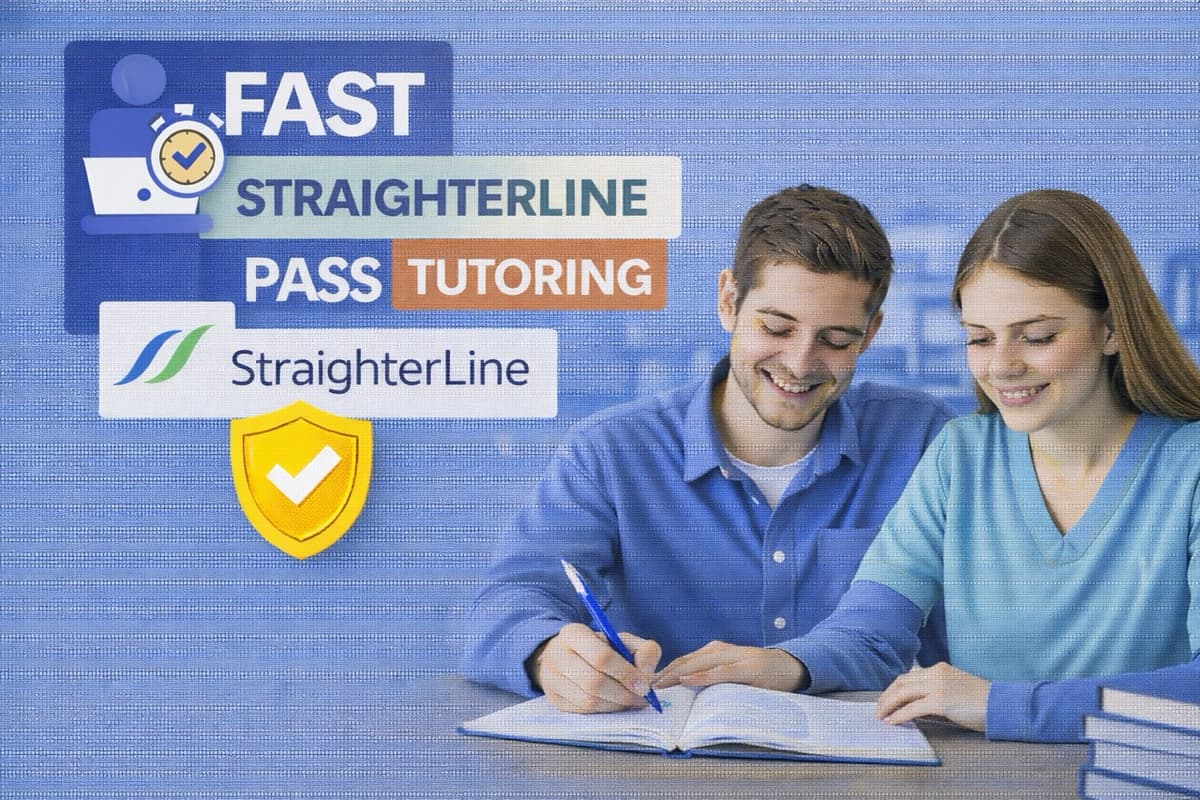 Fast StraighterLine Pass - accelerated course tutoring sessions