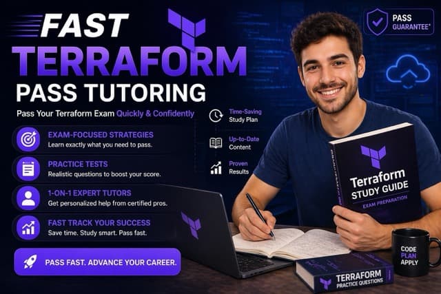 Terraform certification tutoring - fast Terraform Associate pass sessions