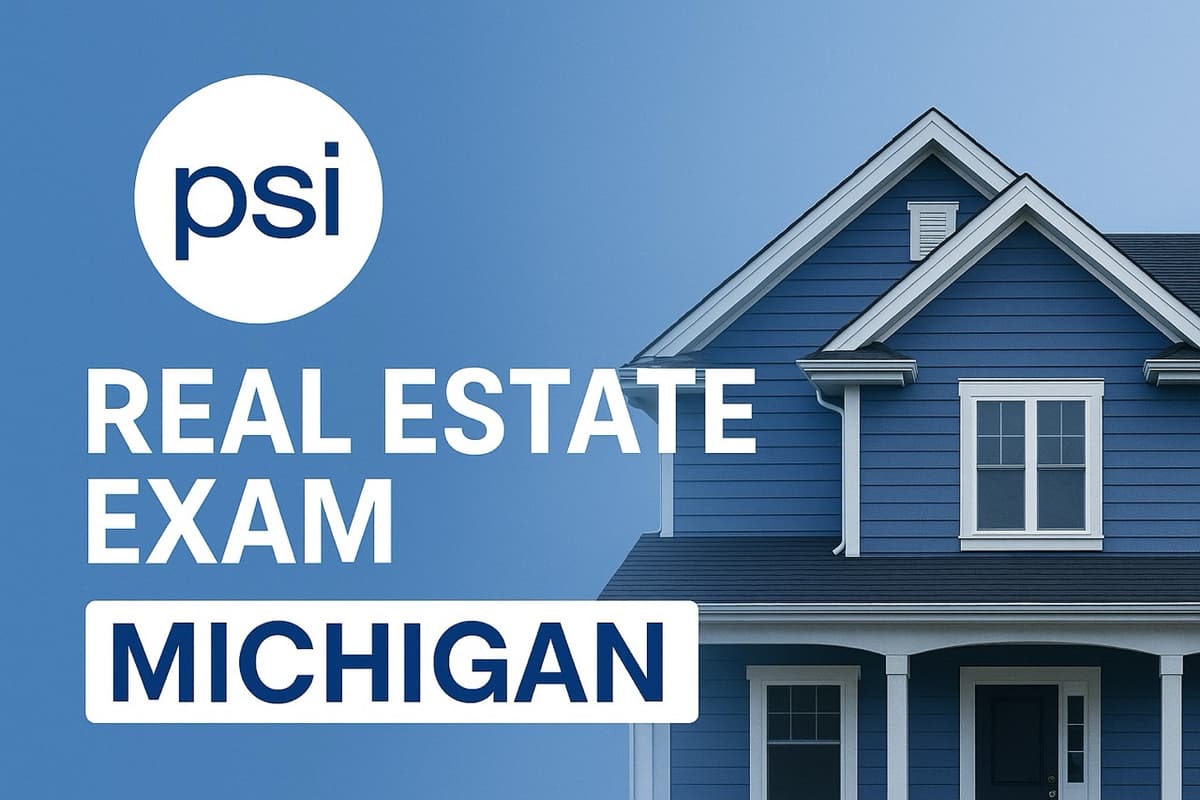 PSI Real Estate Exam Michigan assistance services